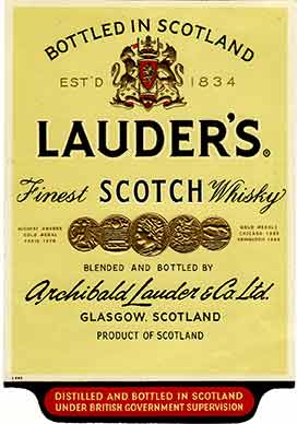 Lauder's Whisky Label